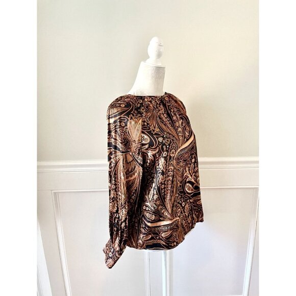 Richard Allen x H&M Paisley Long Sleeve Blouse 4 - Picture 3 of 5
